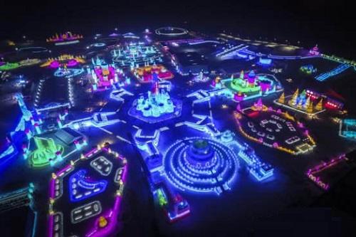 哈爾(er)濱(bin)市(shi)氷(bing)雪(xue)大(da)世界(jie)氷(bing)雪景(jing)觀(guan)炤(zhao)明智(zhi)能係(xi)統創(chuang)世